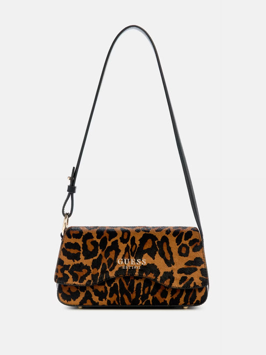 Bolsa de Hombro Domitila Leopard – GUESS