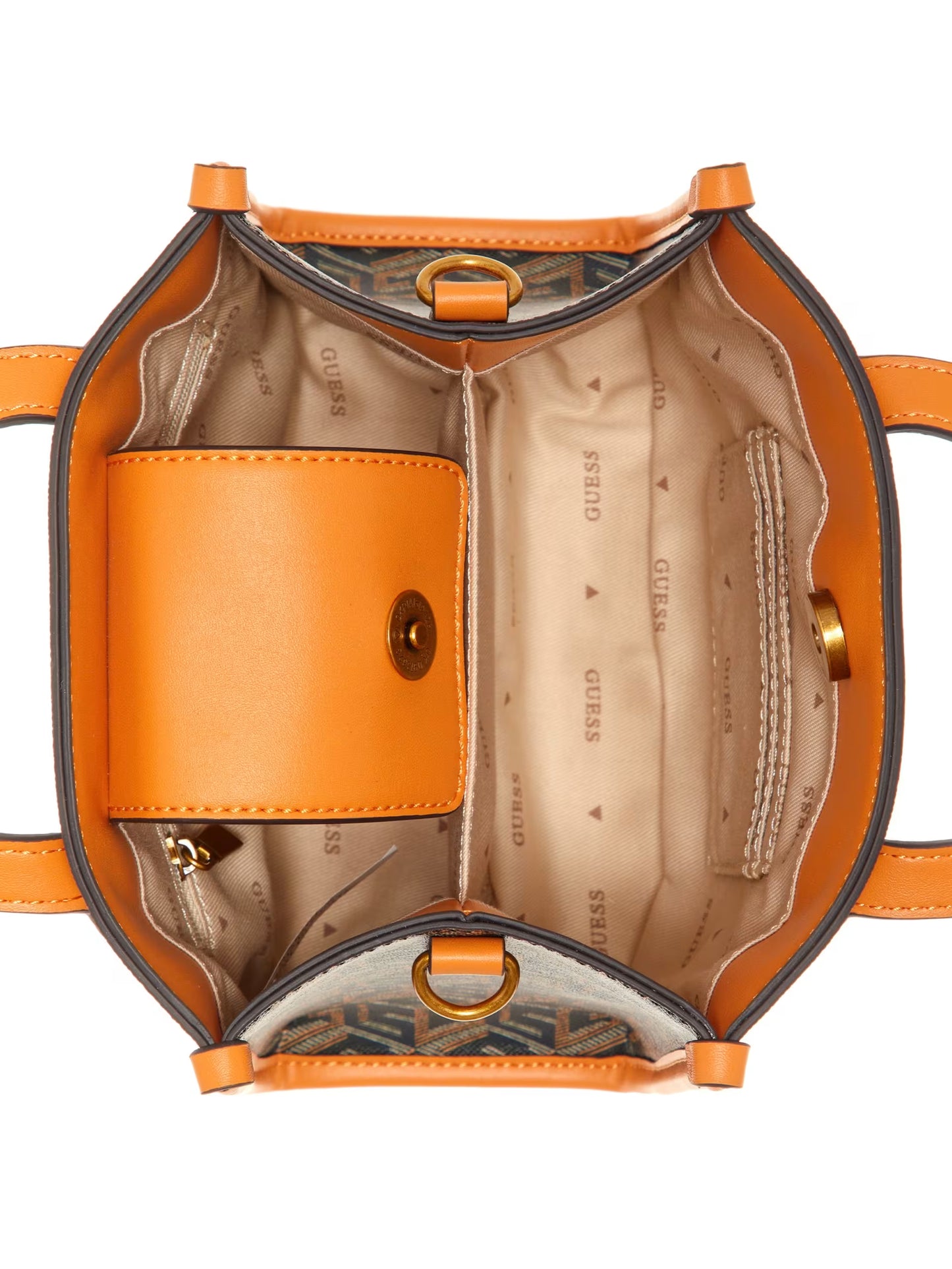 Cartera Guess Silvana Mini Tote – Marrón Logo