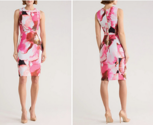 🌸 Vestido Midi Impreso Calvin Klein