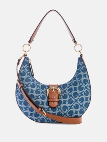 Bolso Guess de Hombro Kaline Denim Con Logo
