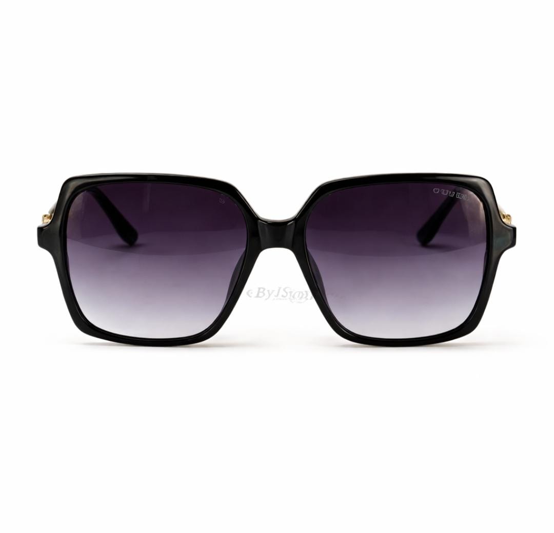 Guess - Gafas de sol cuadradas negras de 56 mm