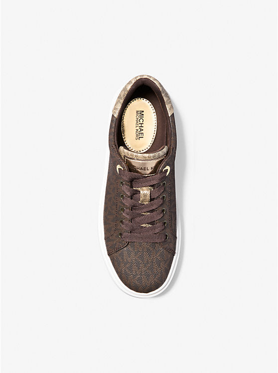 Zapatillas Michael Kors Romey Plataforma Monograma Marrón