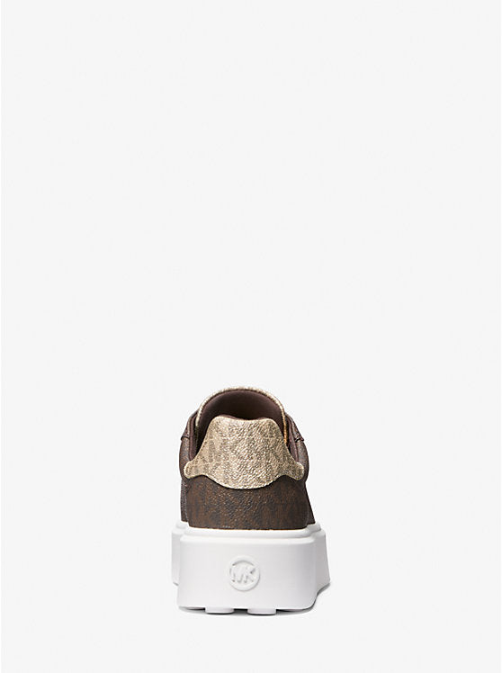 Zapatillas Michael Kors Romey Plataforma Monograma Marrón