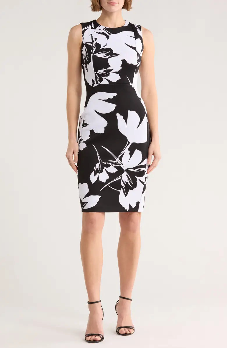 🌸 Vestido Midi Floral Calvin Klein