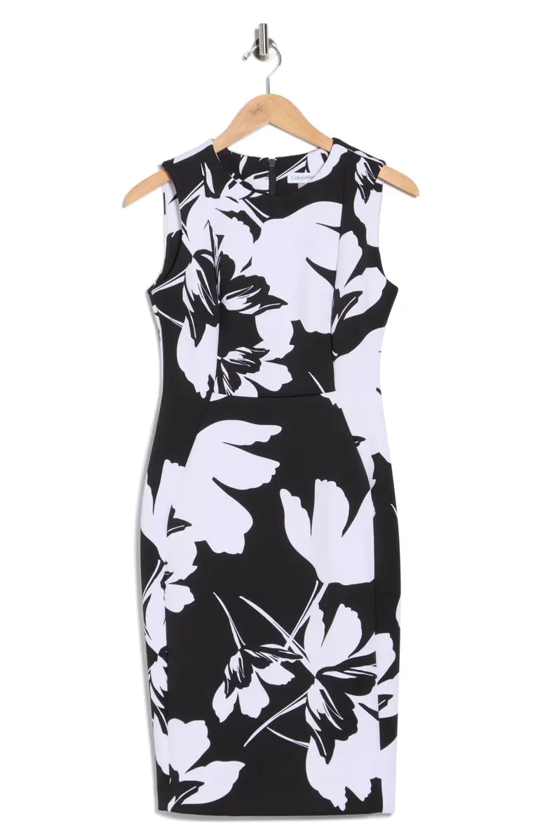 🌸 Vestido Midi Floral Calvin Klein